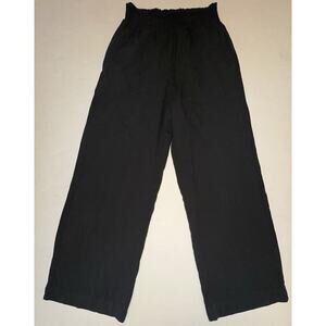 Anthropologie Cloth and Stone Linen Blend Wide Leg Crop Pants - S